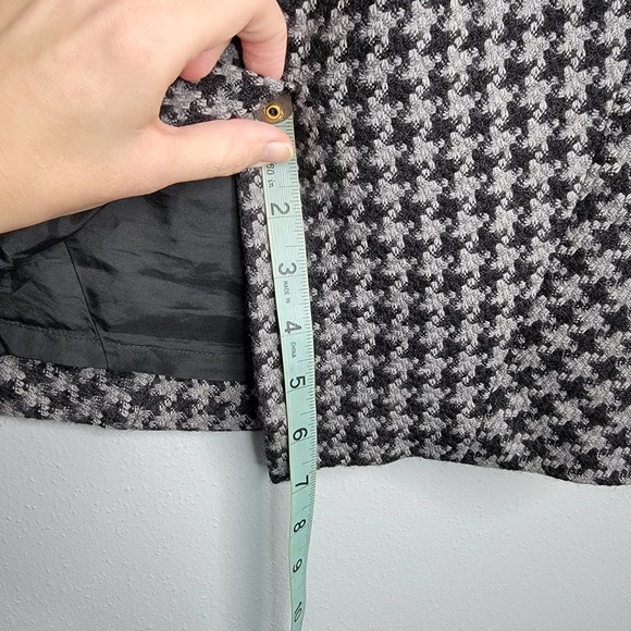 2 Brooks Brothers Pencil Straight Skirt Houndstooth Mini Short R - Picture 8 of 12